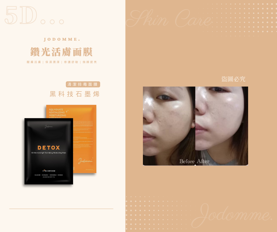 5D•鑽光活膚保濕面膜 2.0升級版