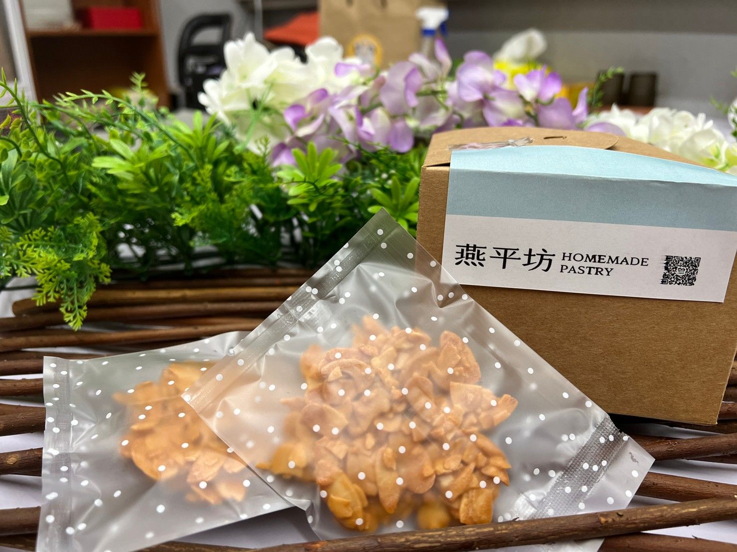 原味杏仁瓦片手工餅乾