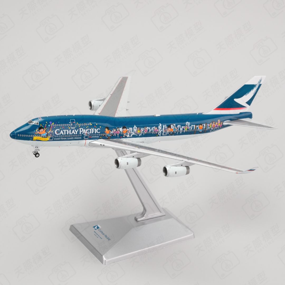 YY Wings 1/400 國泰航空 B747-400 千禧彩繪 彩繪機 B-HOX 金屬飛機模型