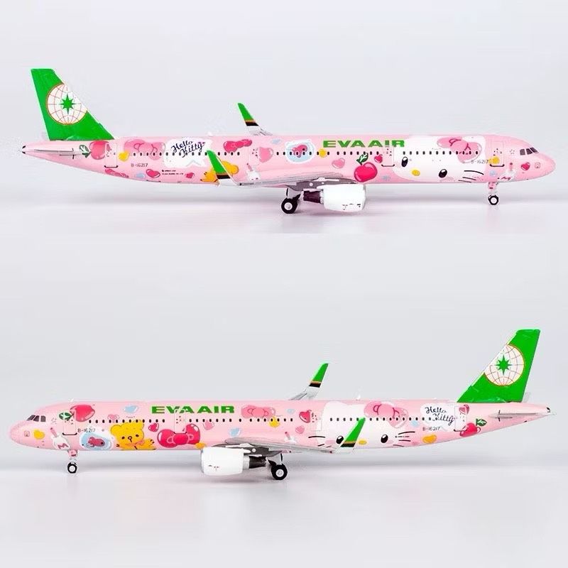1/400 長榮航空 A321-200 B-16217 粉萌機 彩繪機 EVA AIR 金屬飛機模型
