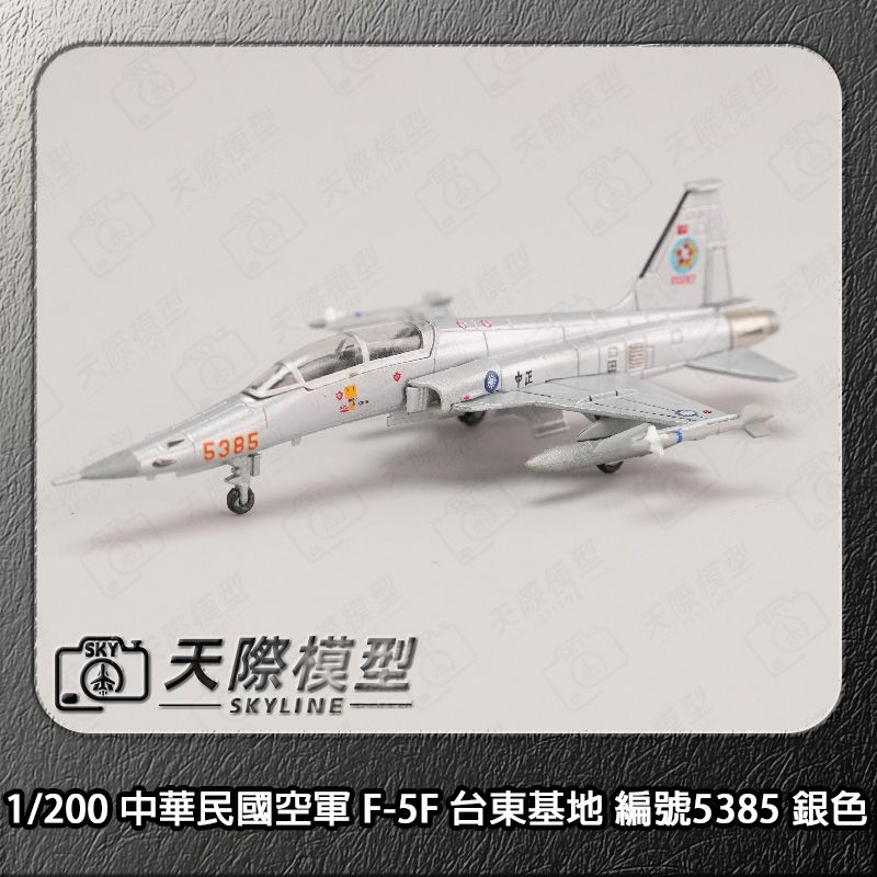 1/200 中華民國空軍 F-5F 台東基地 編號5385 銀色塗裝