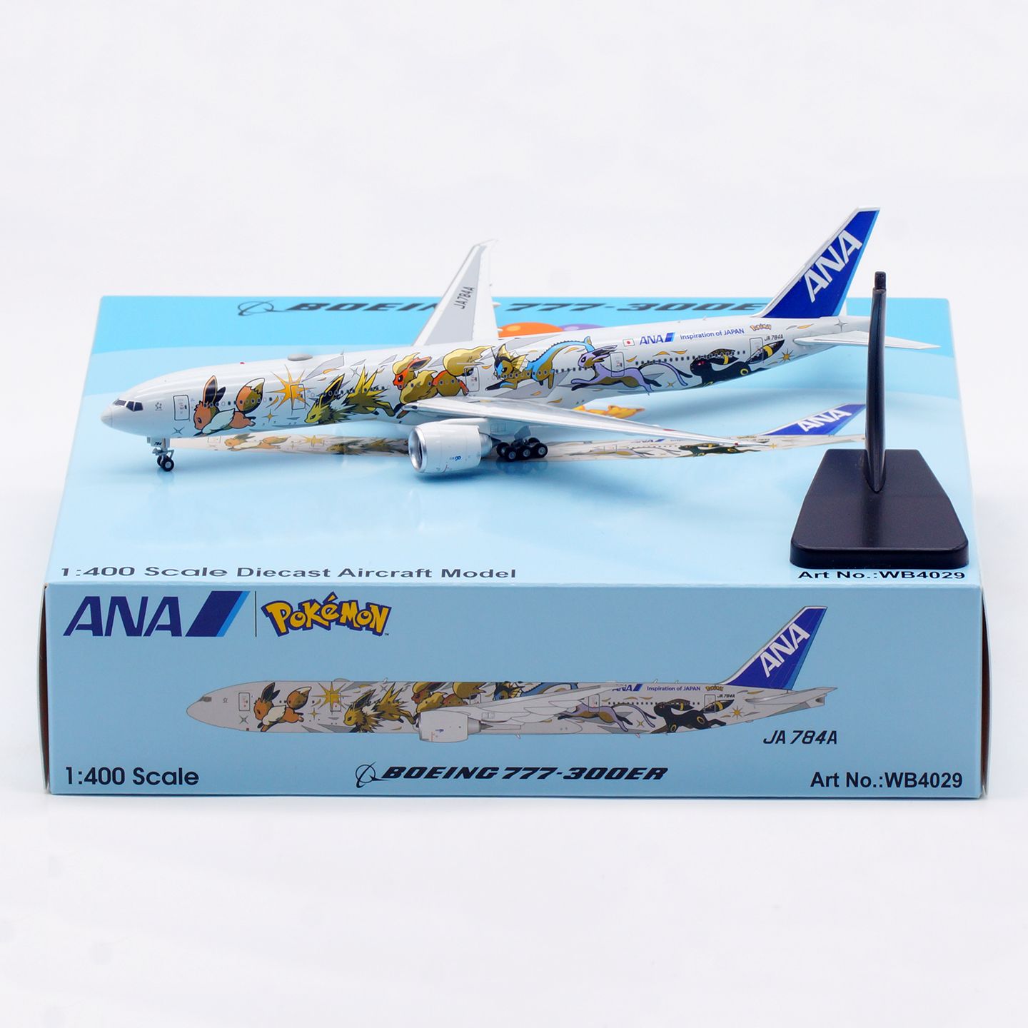 AV 1/400 全日空 ANA Boeing 777-300ER 伊布彩繪 WB4029 金屬飛機模型（可拆起落架）