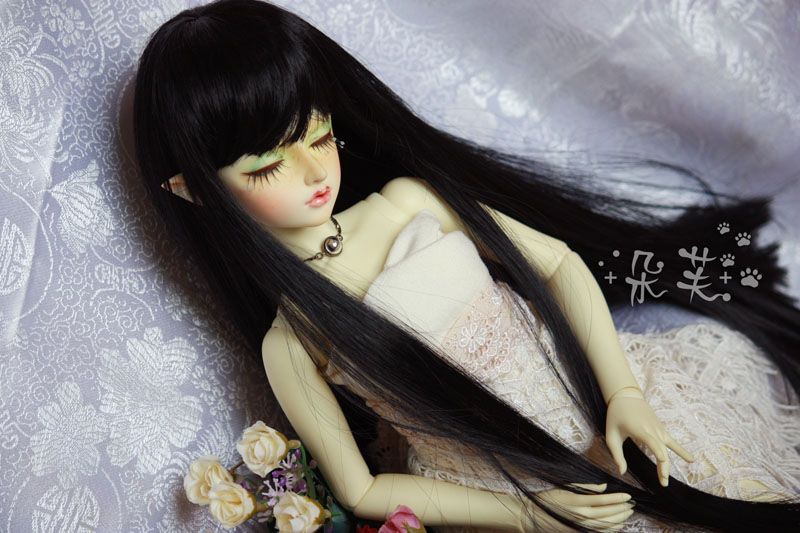 +朵芙+BJD齊瀏海 黑長直髮（3分）
