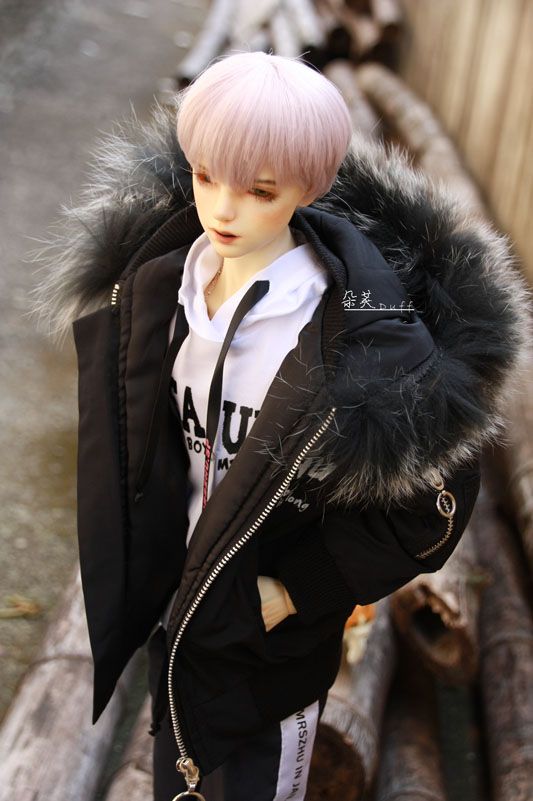 +朵芙+BJD灰粉短髮波波頭（3分）