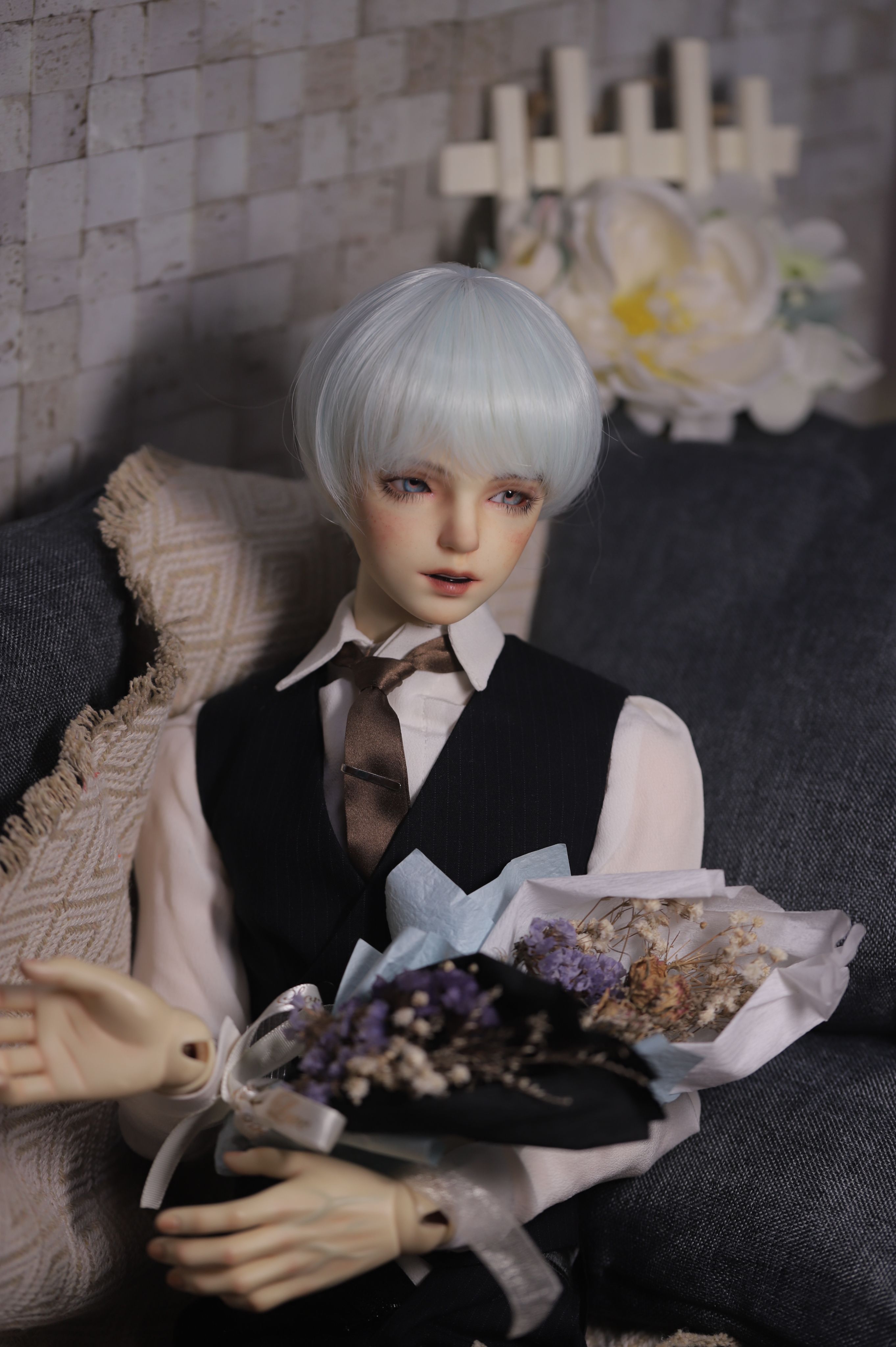 +朵芙+BJD薄荷綠短髮波波頭（3分+小3分）