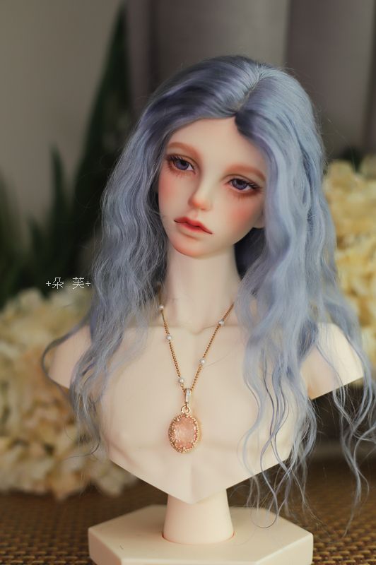 +朵芙+BJD銀藍中分馬海毛（3分）