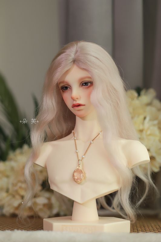 +朵芙+BJD灰粉中分馬海毛（3分）