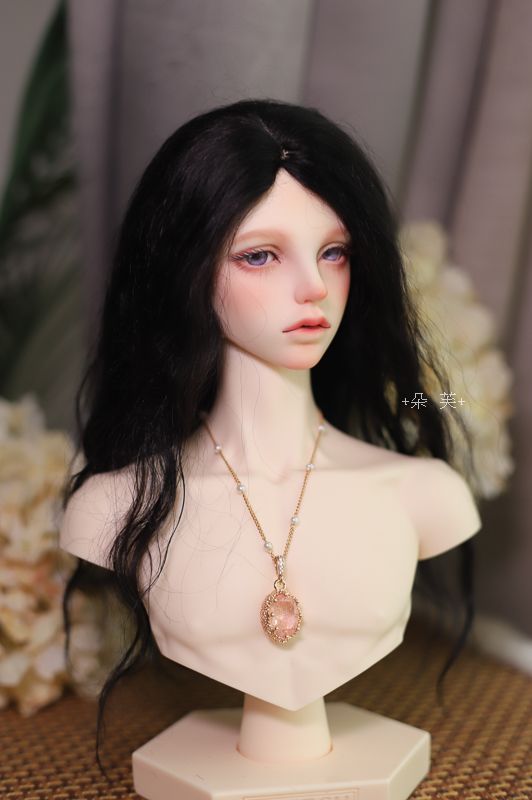 +朵芙+BJD黑色中分馬海毛（3分）