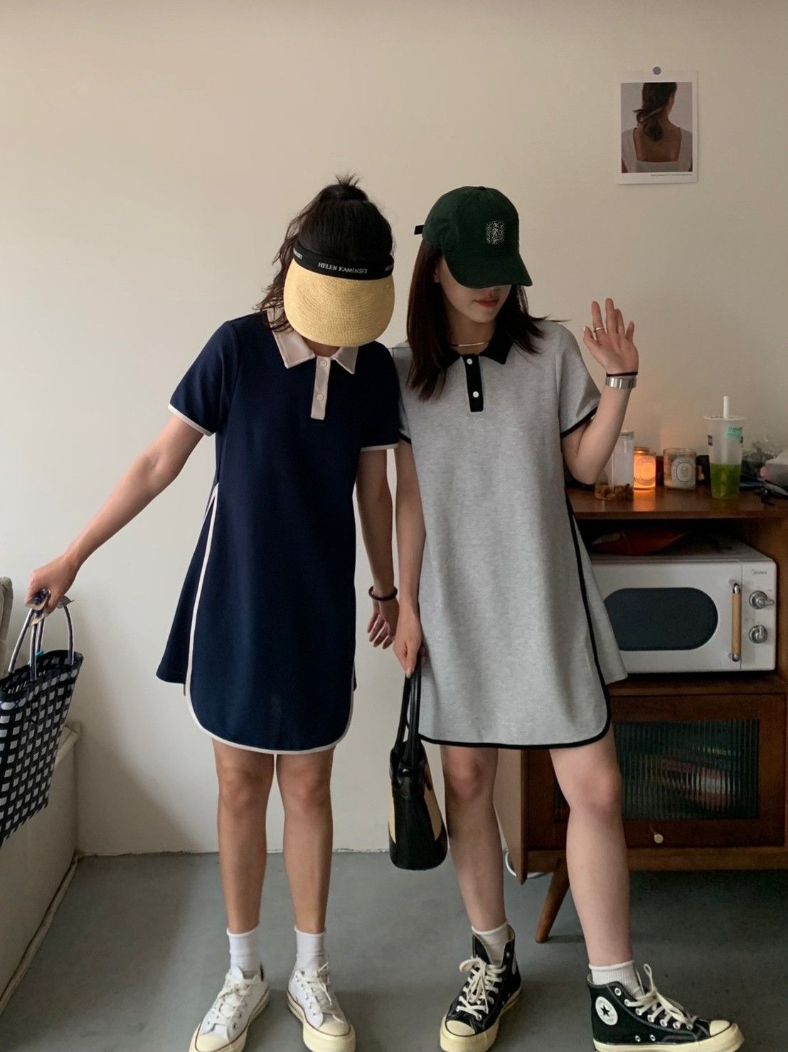 預購-2217休閒顯瘦POLO領連身裙