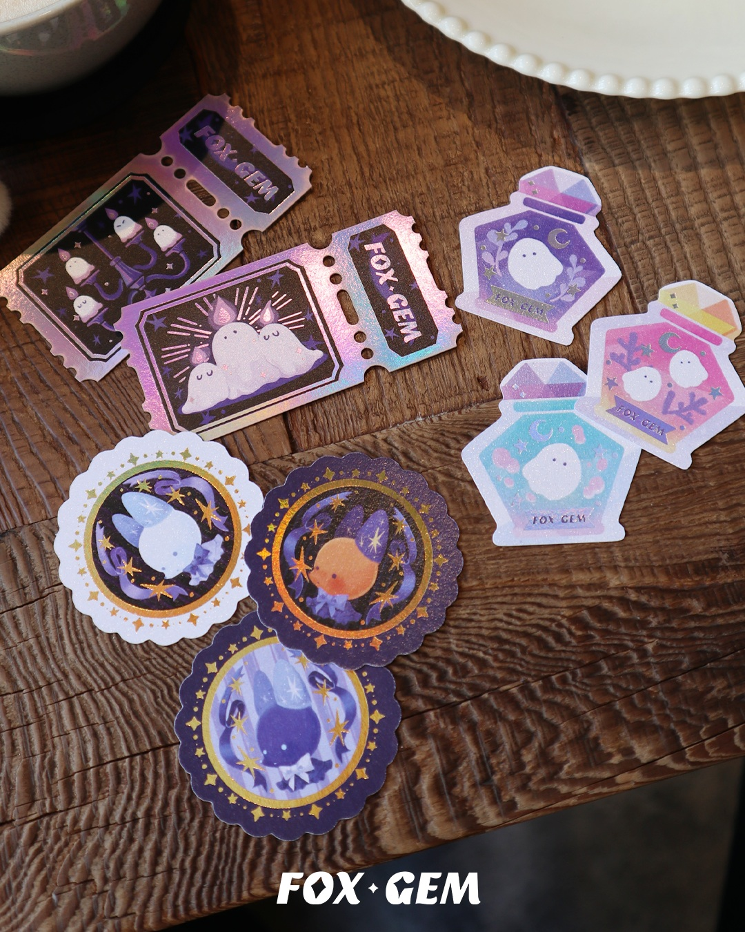 🌟燙金貼紙組-5款