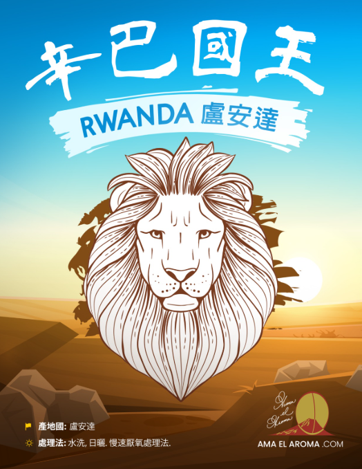 盧安達 辛巴國王 100% 波旁 日曬