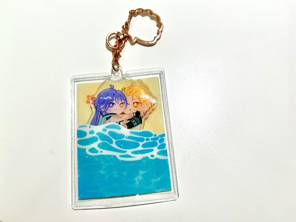 漁夫在海邊撿到人魚王子 吊飾
