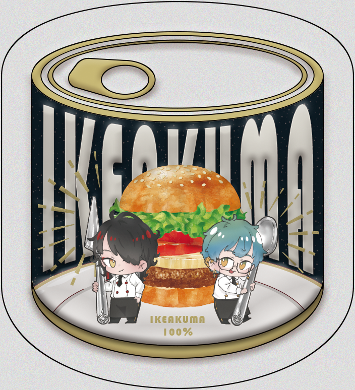 罐頭金屬徽章（ikeakuma款 / zeaka款）