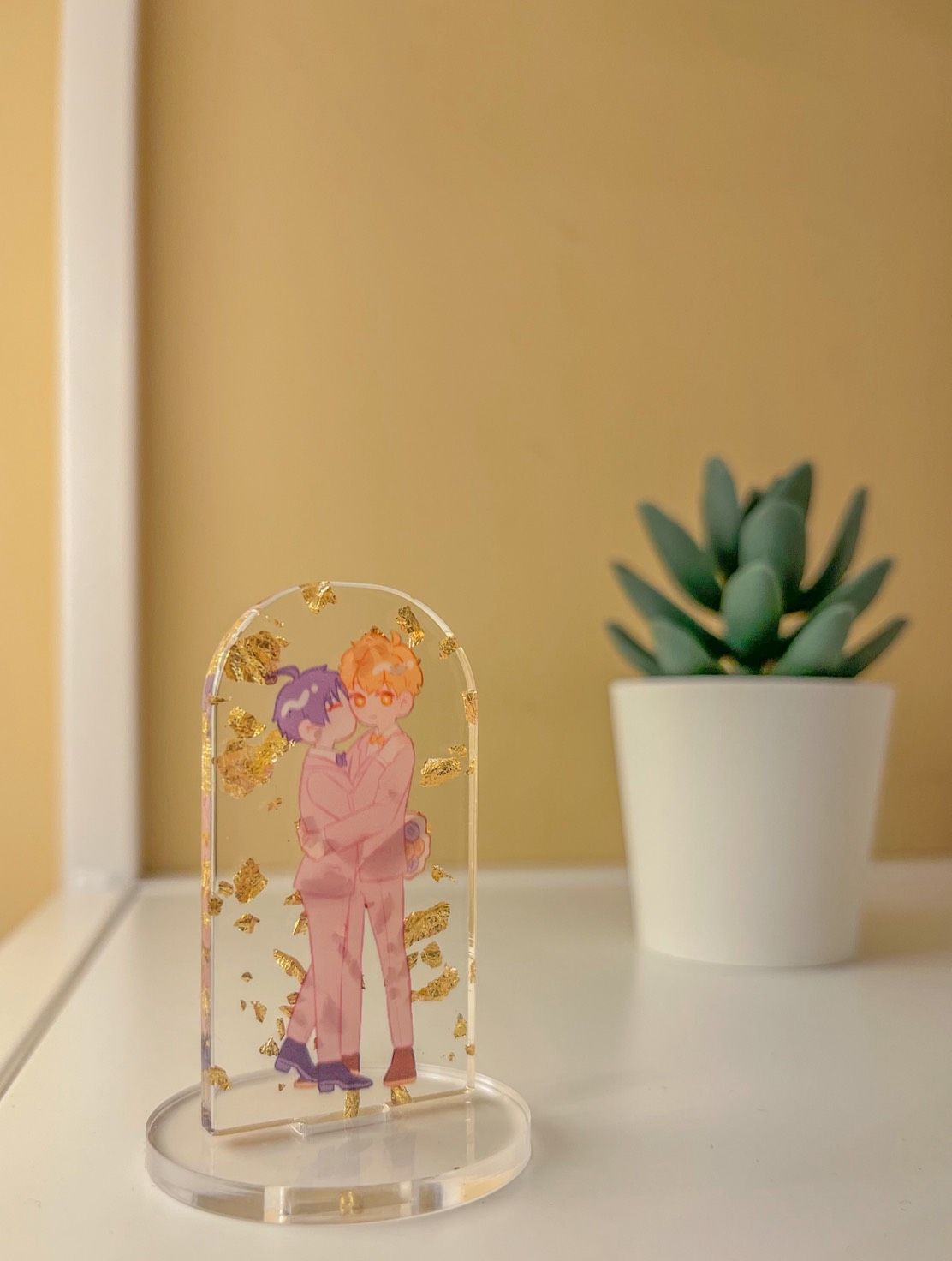 崑玖婚紗金箔壓克力立牌