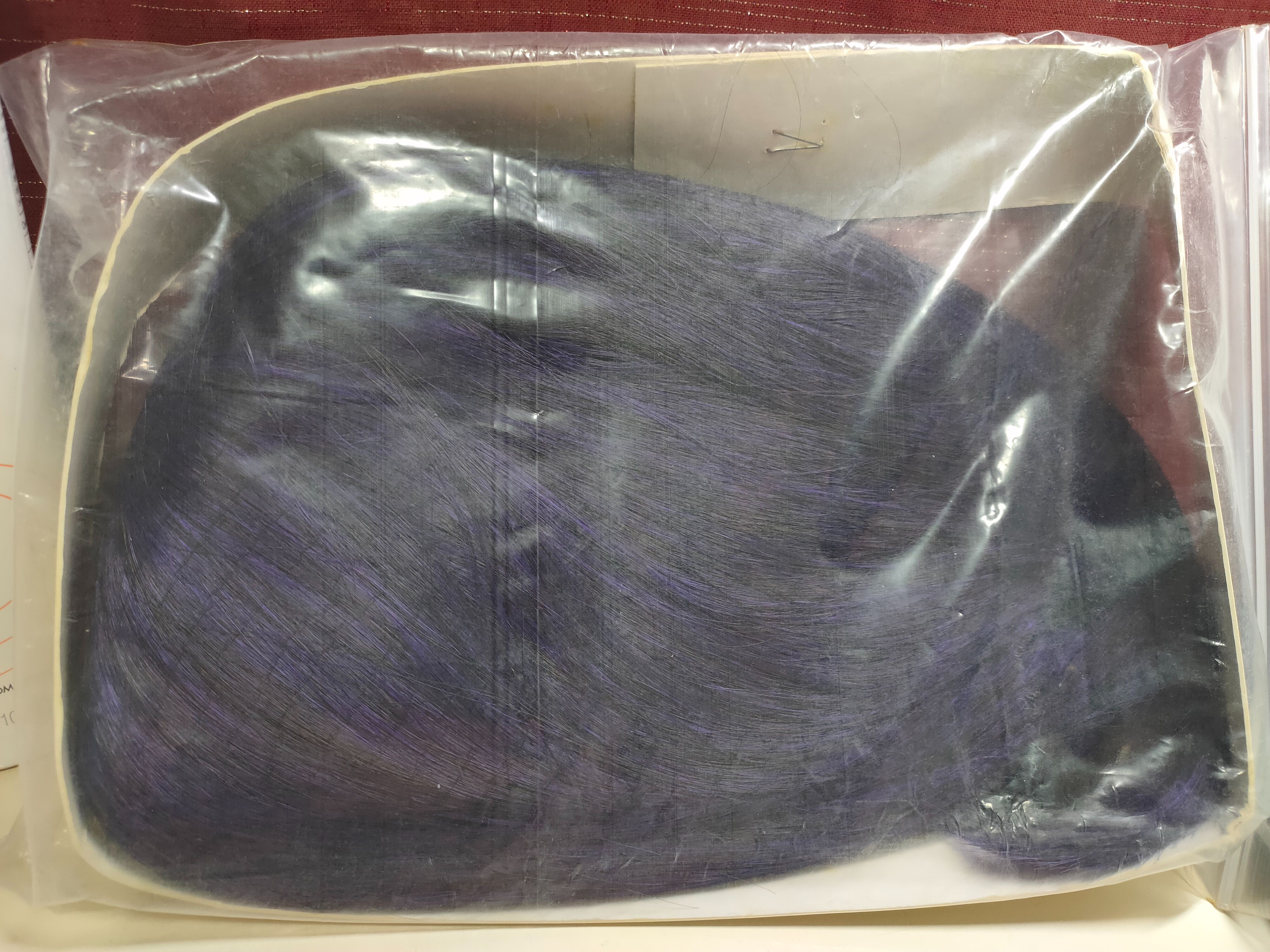 紫黑色 短髮 假髮