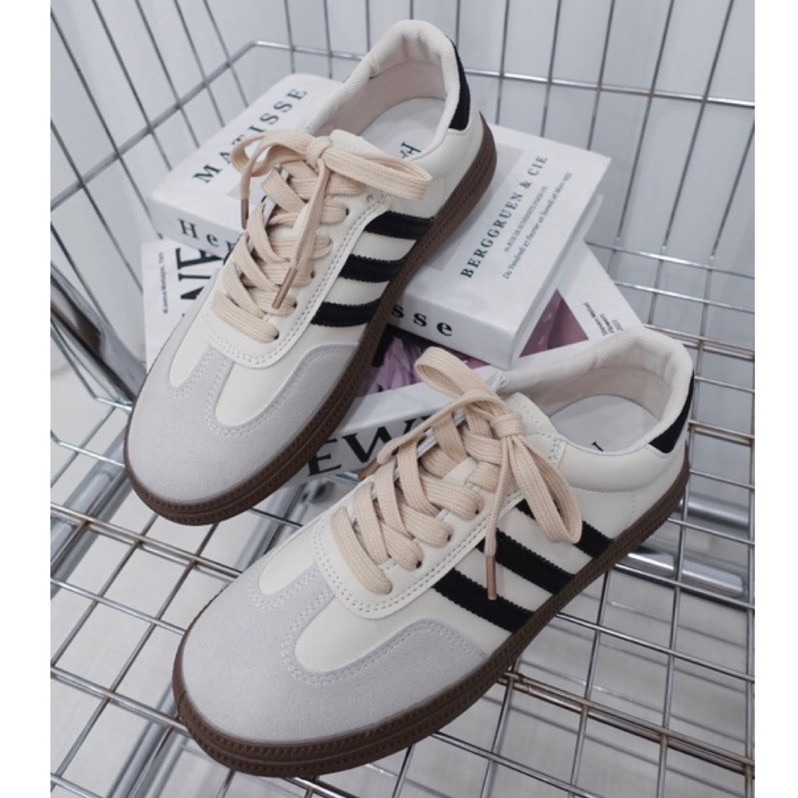 現貨售完不補38🤎復古焦糖底百搭德訓鞋/球鞋（軟底）