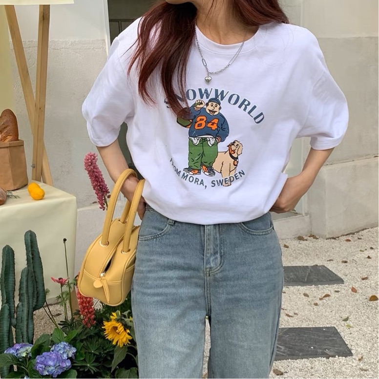 （現貨）棉質主人與狗狗的日常短袖T🐶