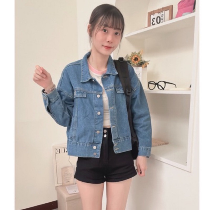 （現貨出清）韓版翻領牛仔外套