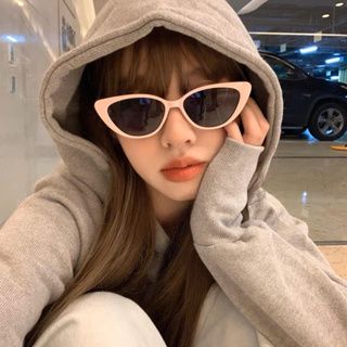（現貨）Y2K復古貓眼高級感顯臉小防曬墨鏡