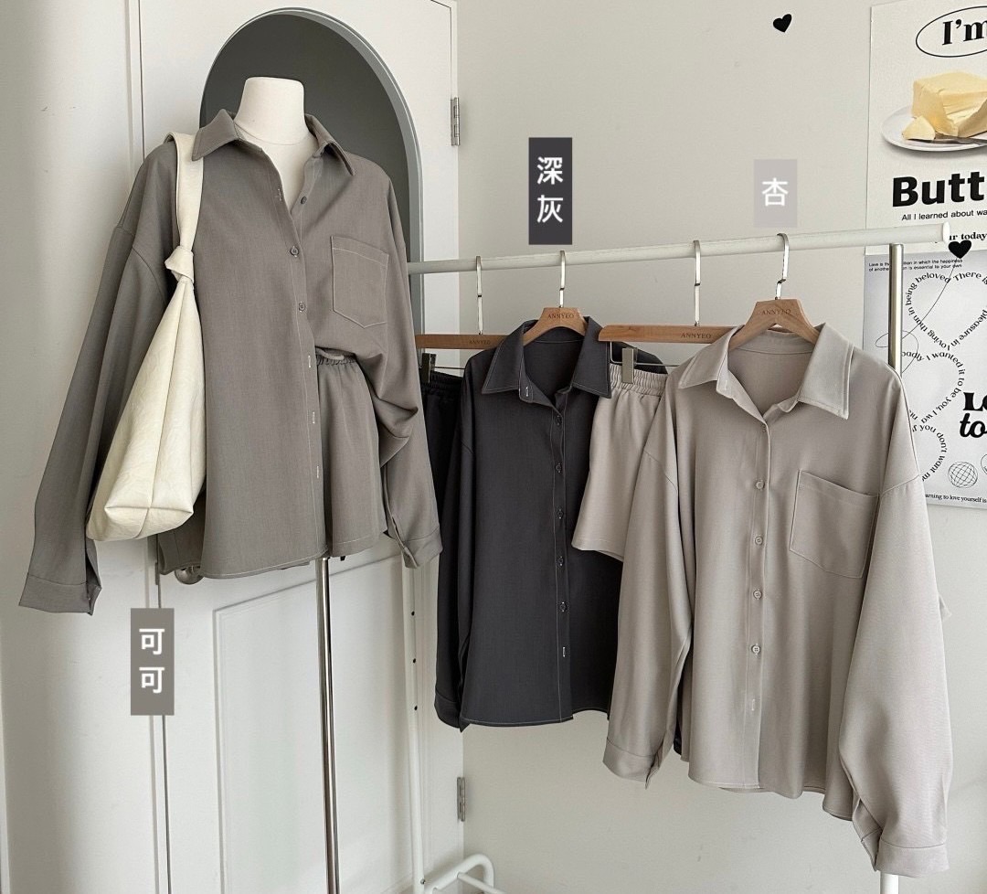 套裝兩件組：襯衫+短褲