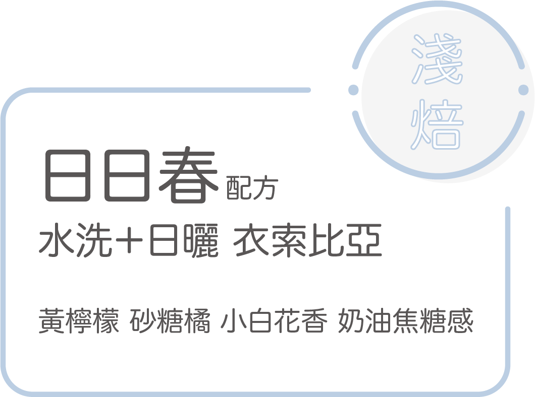 淺焙【日日春 】淺焙配方豆