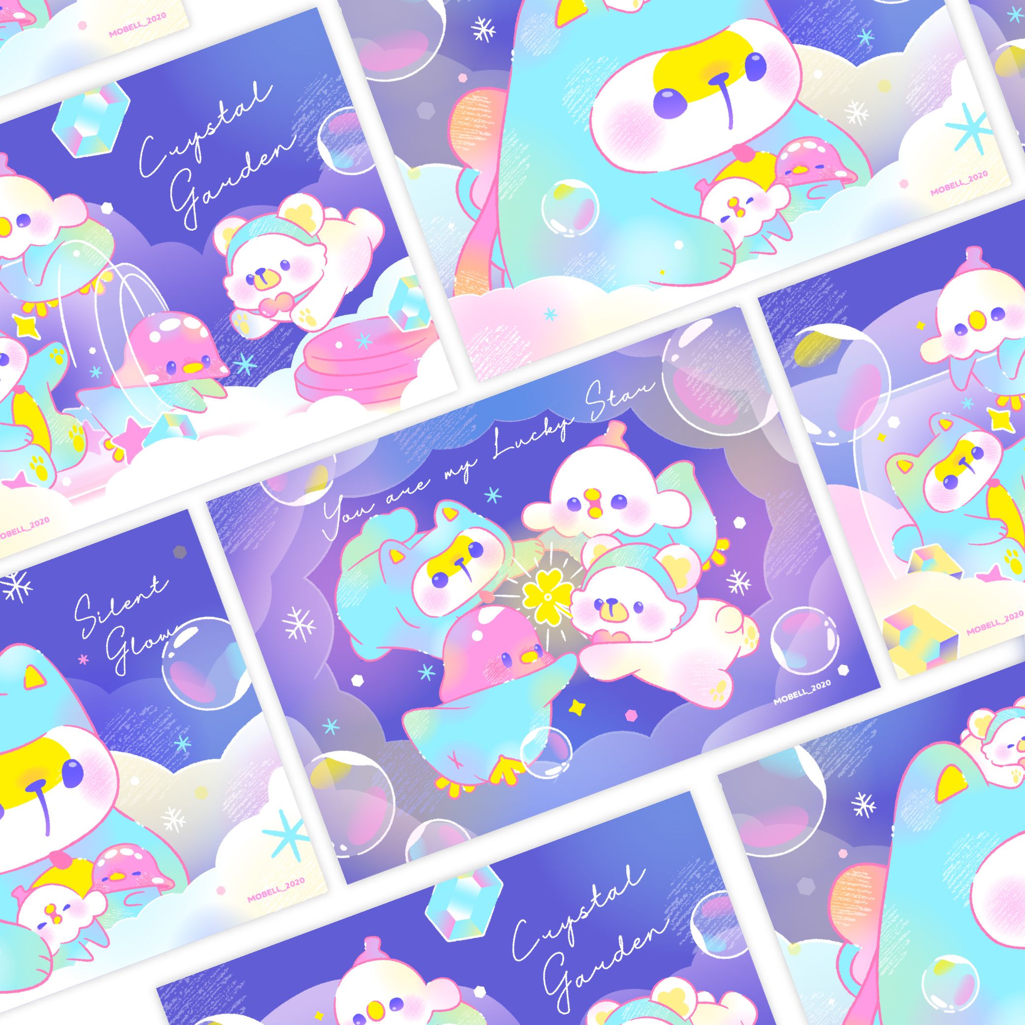 Mobell | 採用RGB印刷的明信片