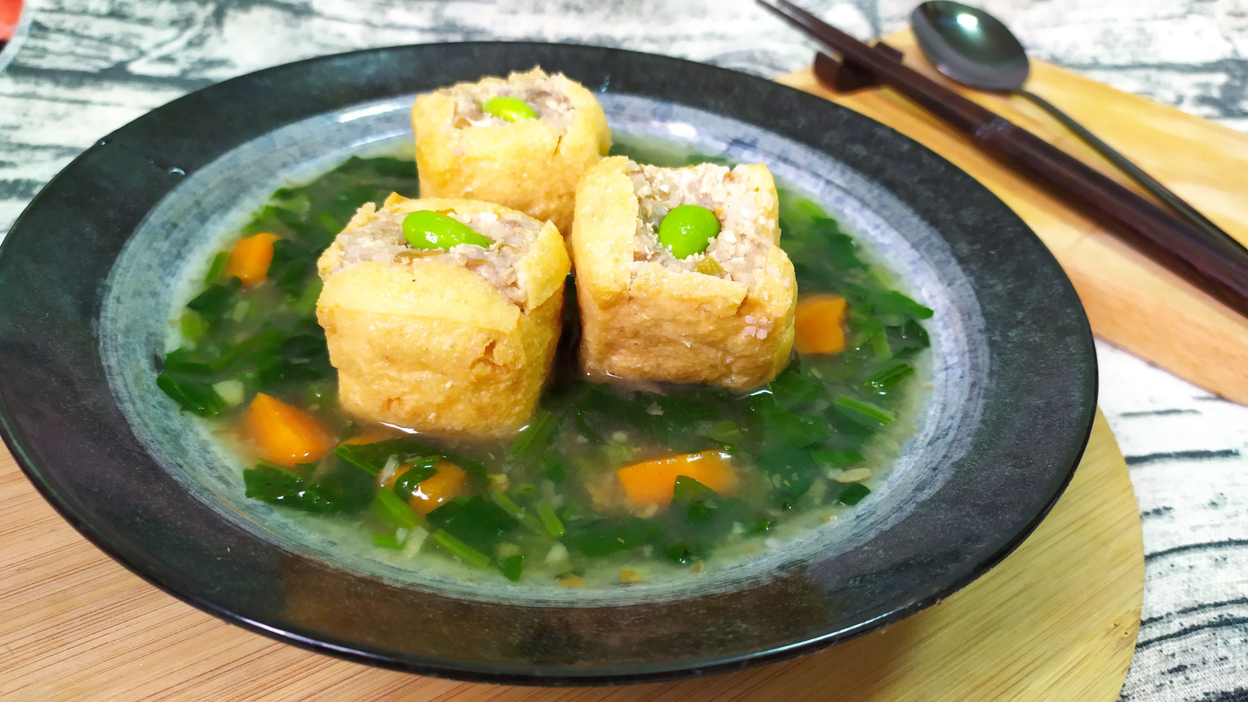 純素翡翠釀豆腐
