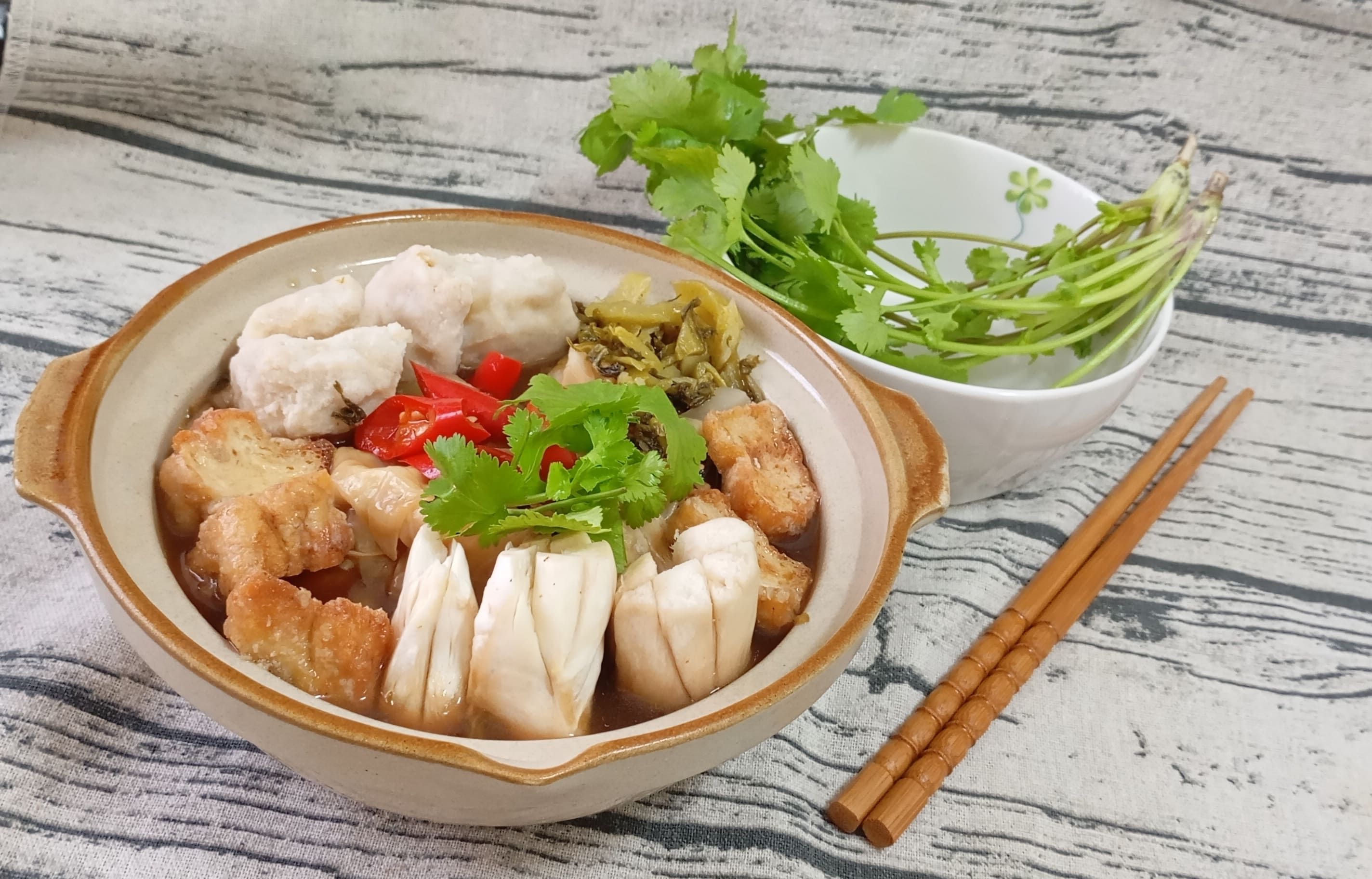 純素酸菜魚（小辣）