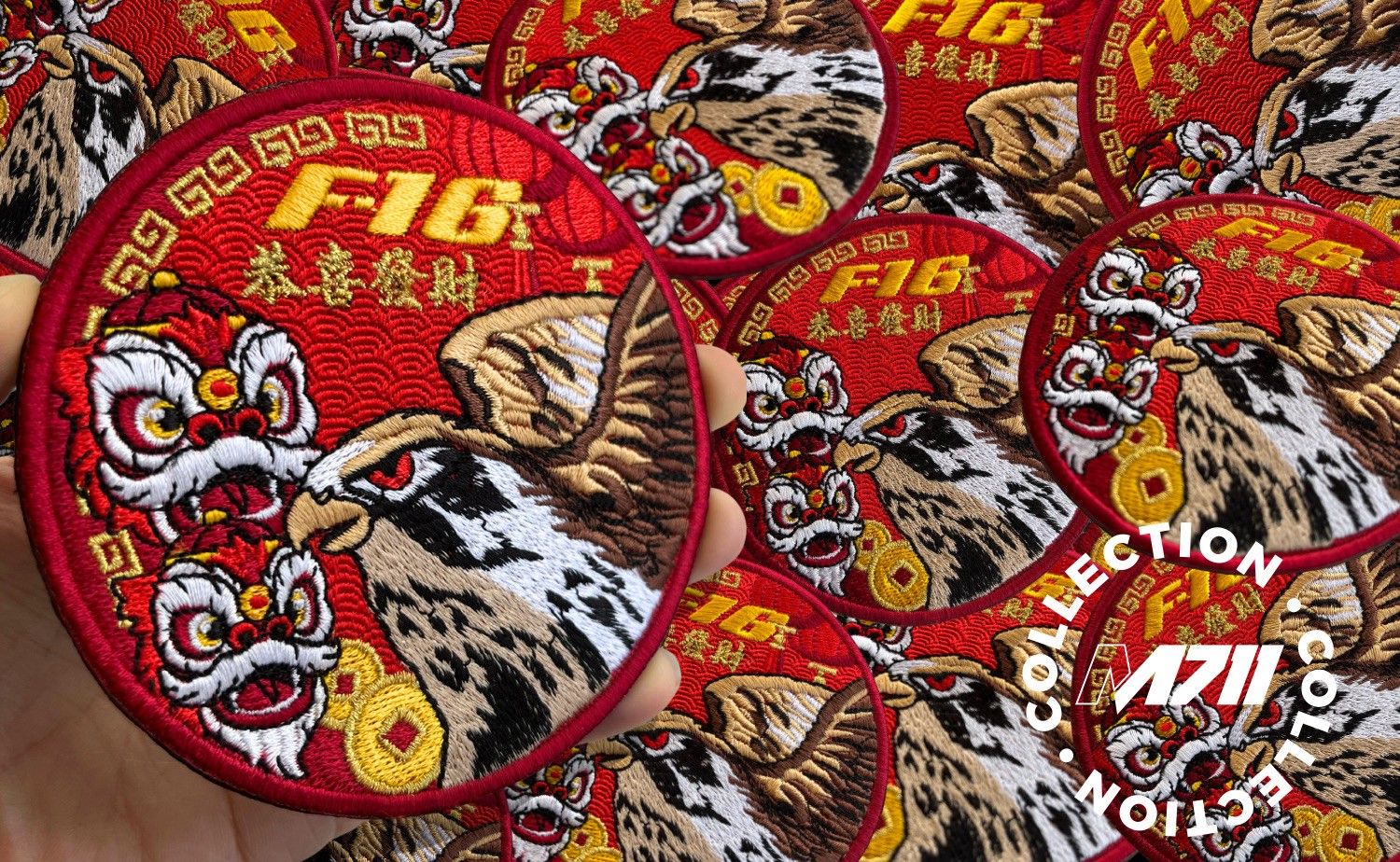 「恭喜發財」F-16戰機農曆新年限定款臂章