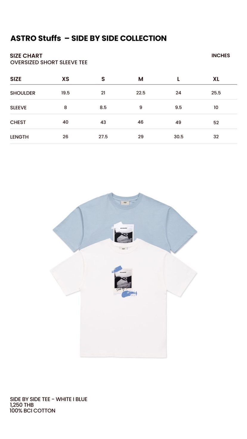 ASTRO Stuffs SIDE BY SIDE TEE 全新未拆封）