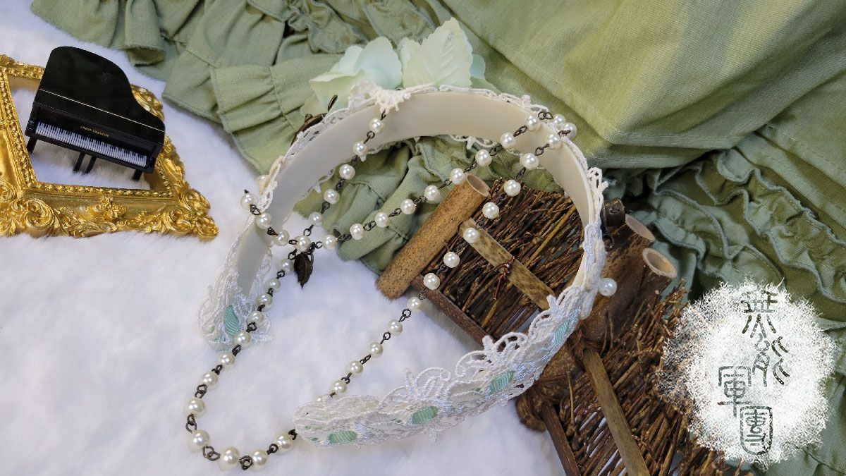 幽冥家-薄荷花朵茶杯珠鍊KC