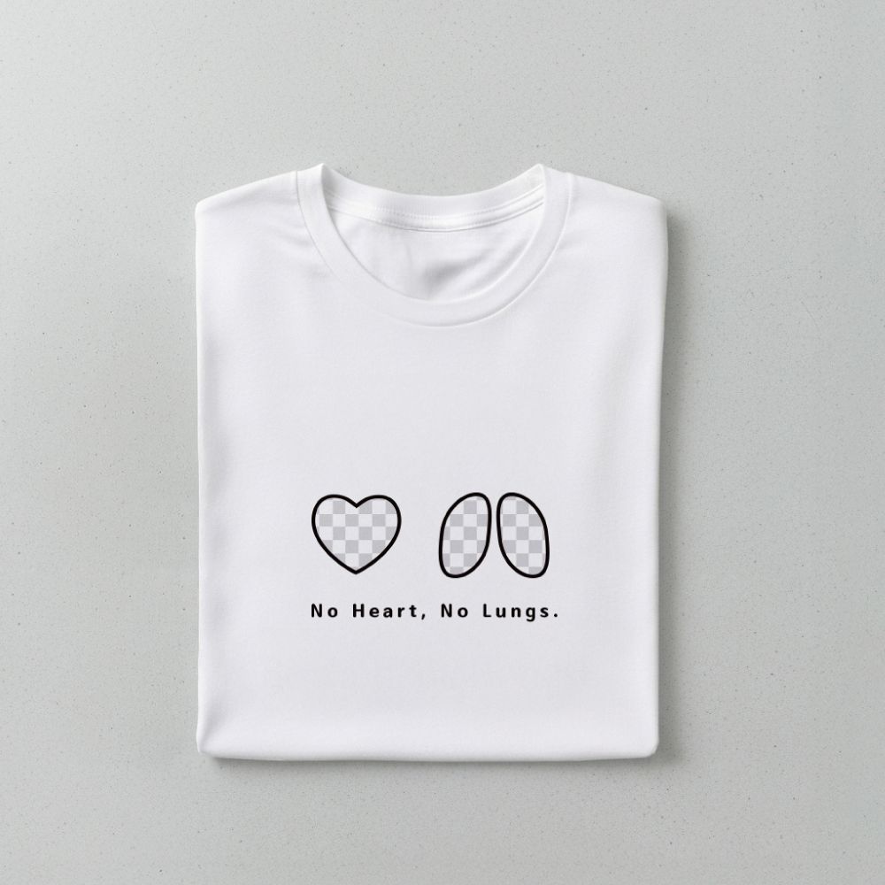 【沒心沒肺T-shirt】穿上它就是昭告世界・我超壞別惹我