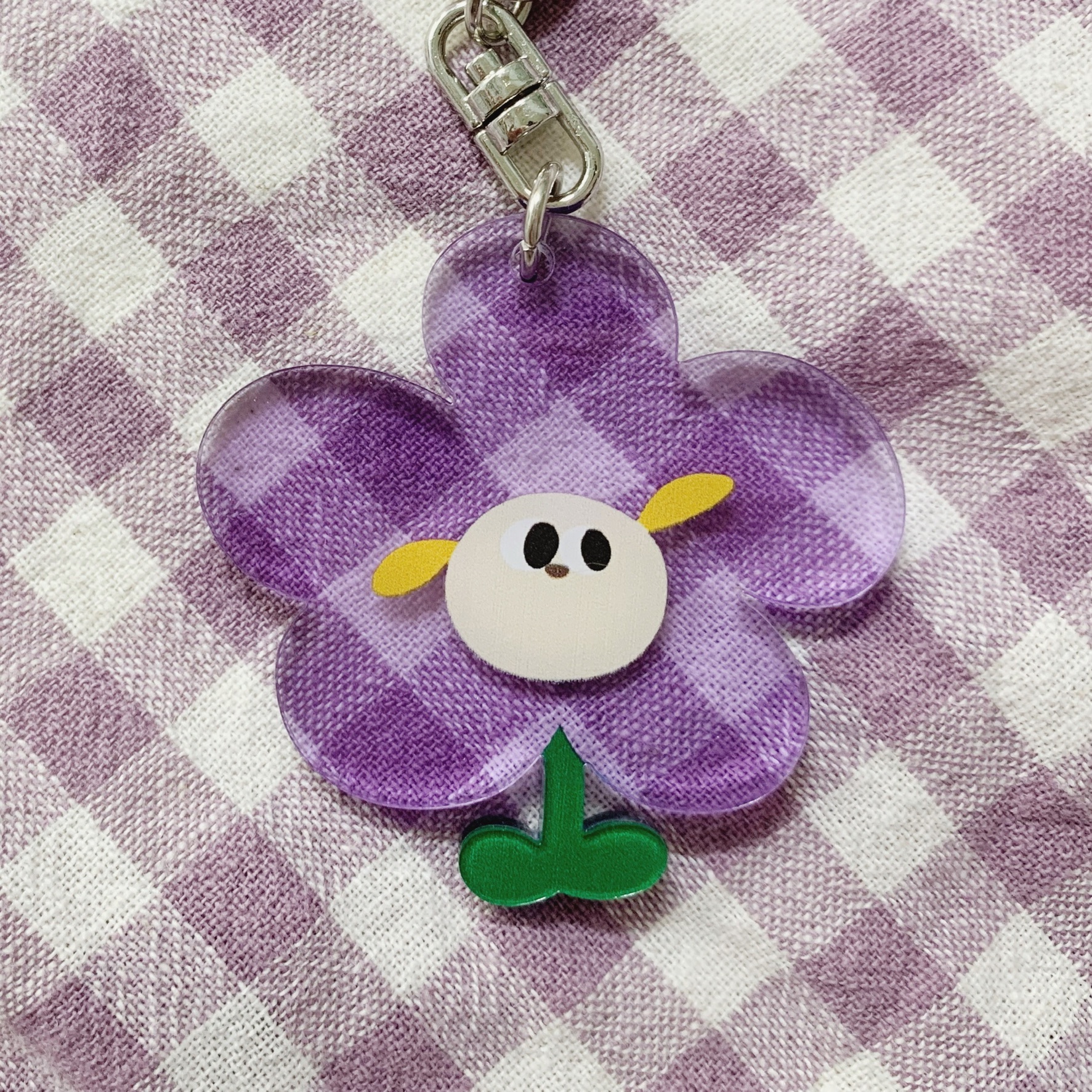 小黃花花 壓克力吊飾