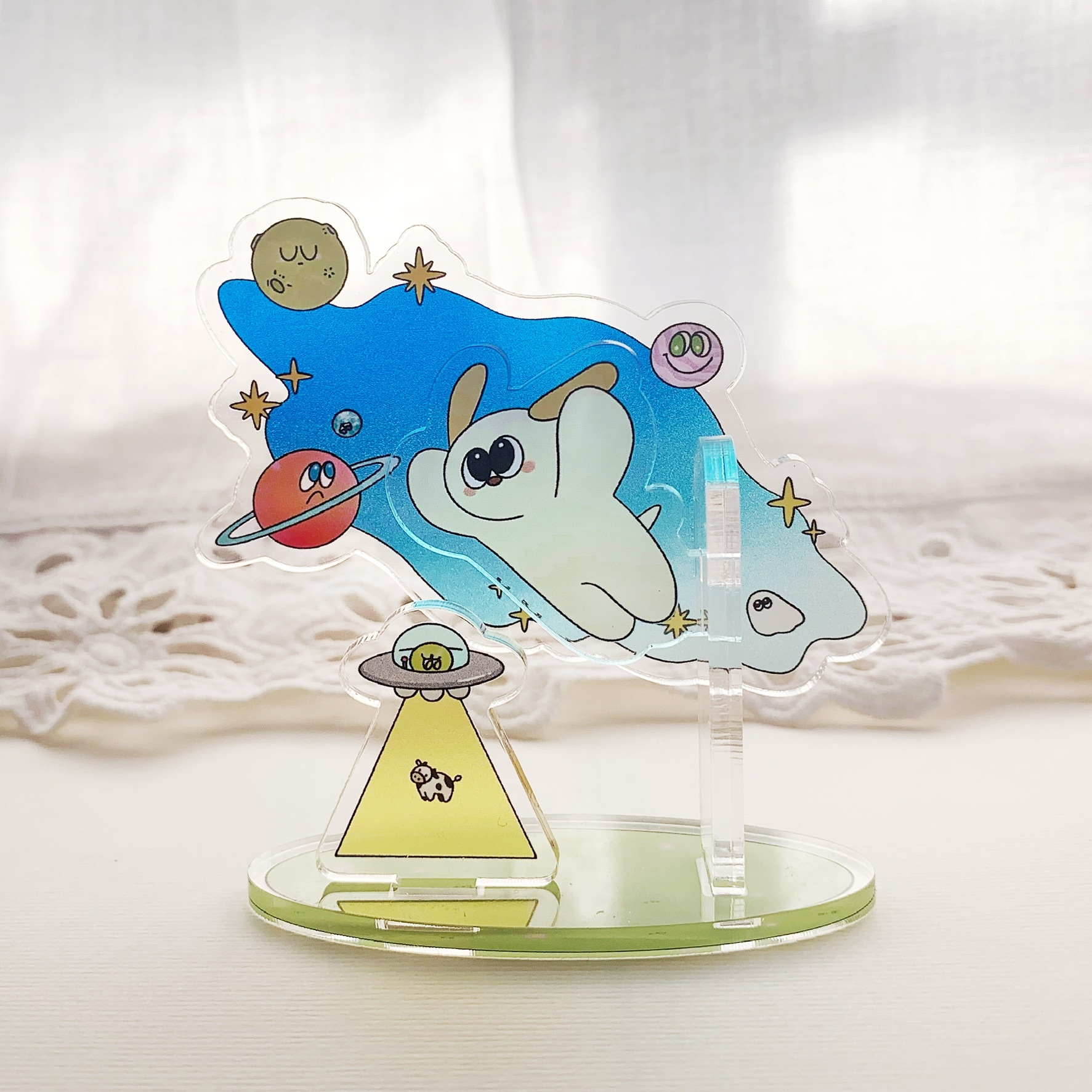 宇宙小黃飛天立牌