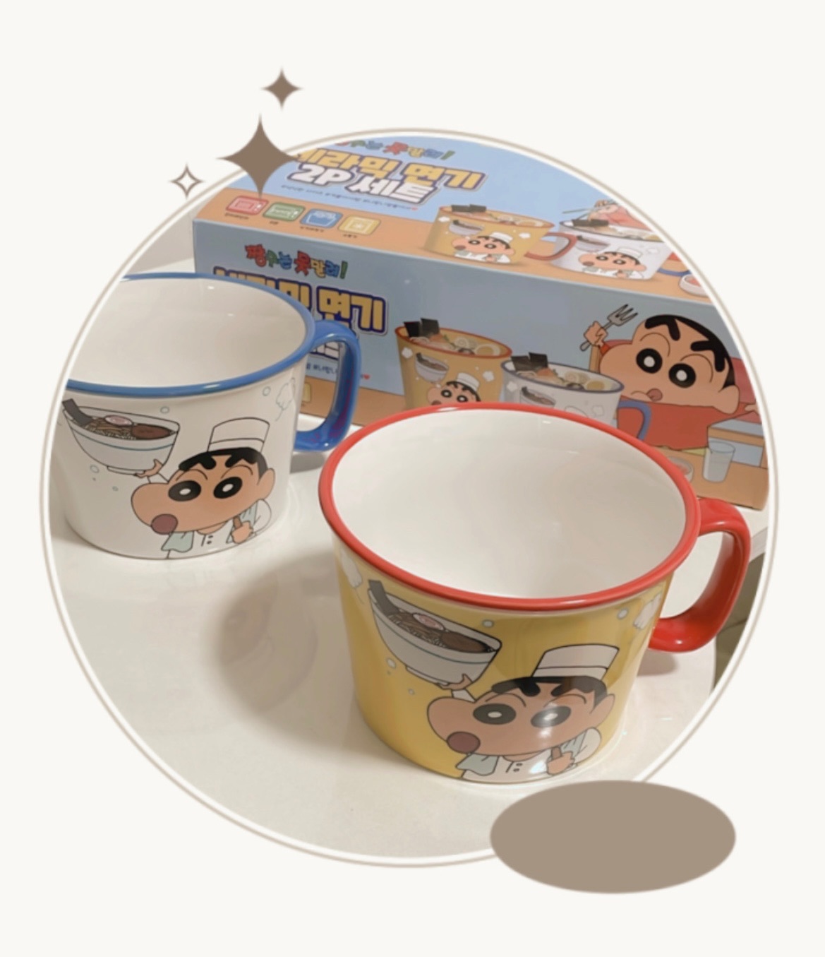 蠟筆小新 泡麵杯碗組