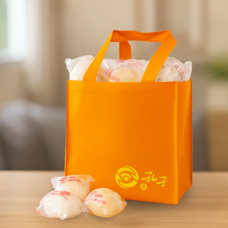 孔子饅頭 ⊕ 玩色購物袋 （亮橘）