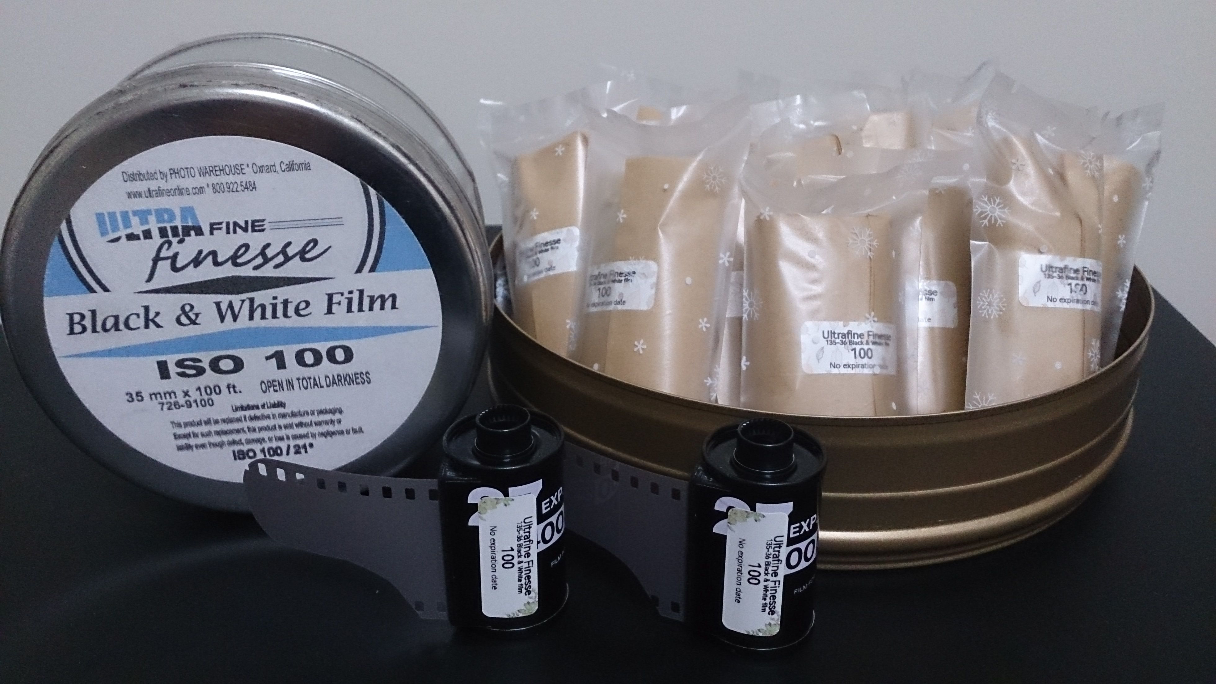 135Ultrafine finesse 100 黑白分裝底片