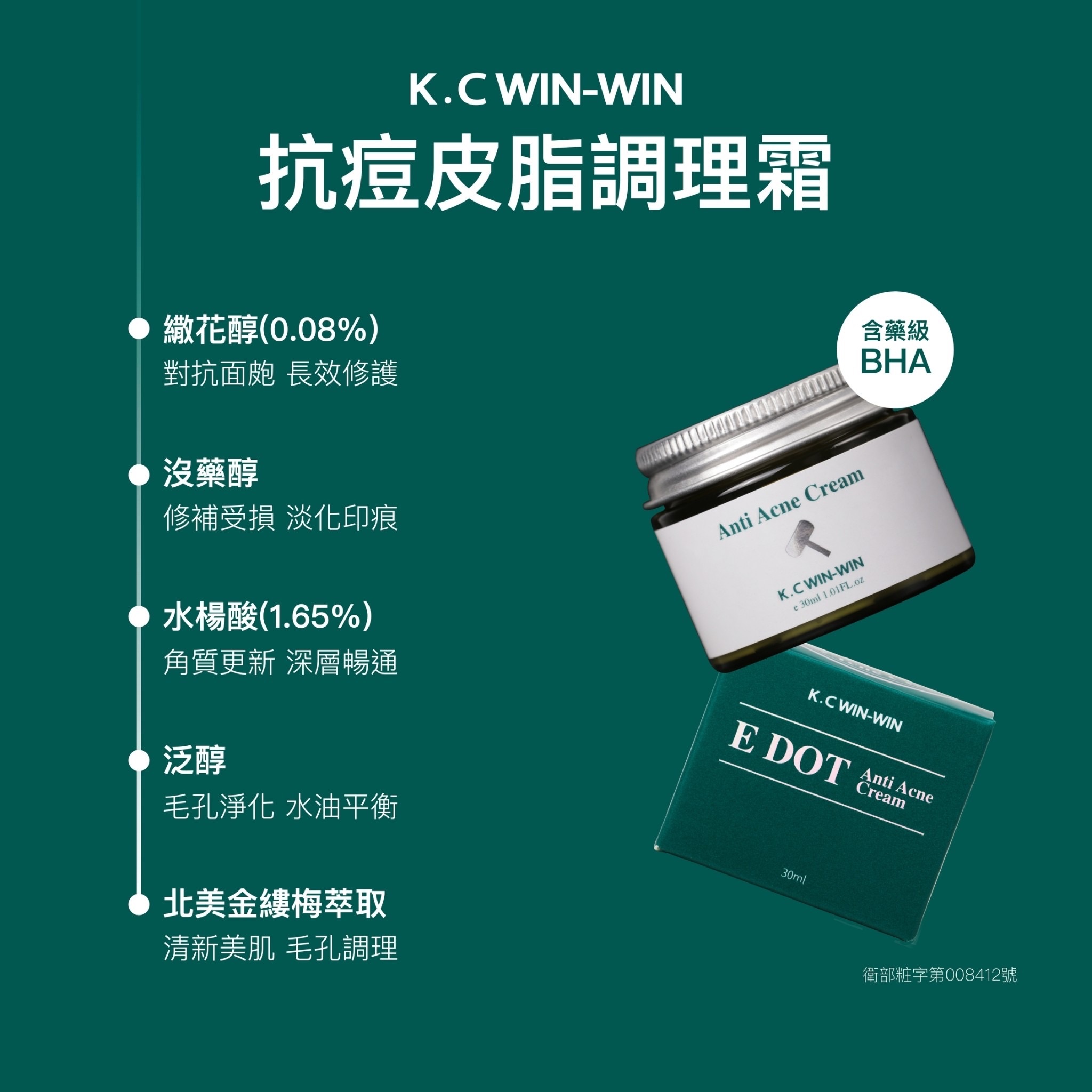 🌿抗痘皮脂調理霜【戰荳秘方✨網友口碑見證回購率NO.1】꒰ 泛紅痘肌必買.ᐟ‪