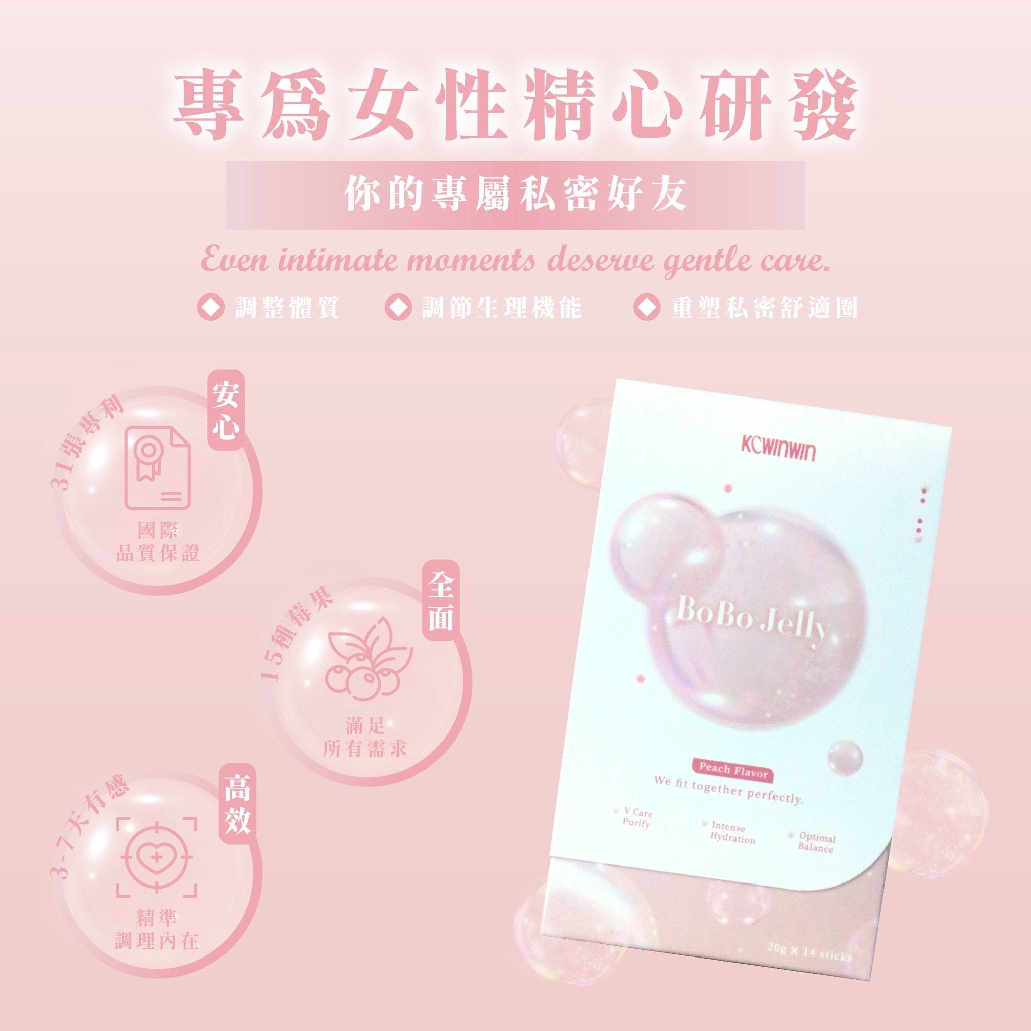 𝐍𝐞𝐰🍑啵啵爆水凍 BoBoJelly｜給予私密最極致的水嫩淨護
