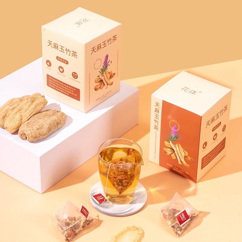 天麻玉竹茶✿天麻/五指毛桃/枸杞/茯苓/紅棗/茶三角茶包7gx10包✿
