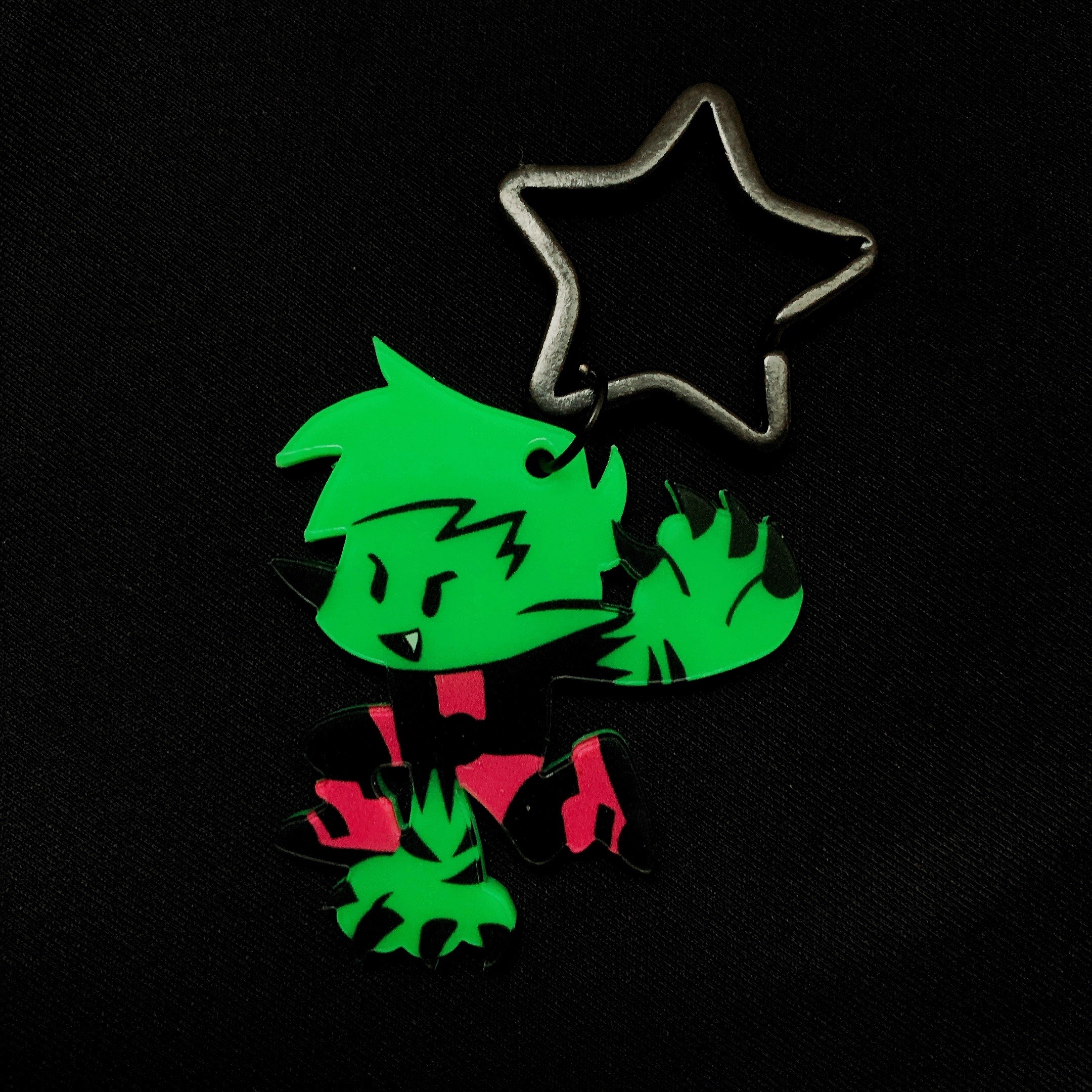 【少年悍將】Beastie 螢光綠色版吊飾