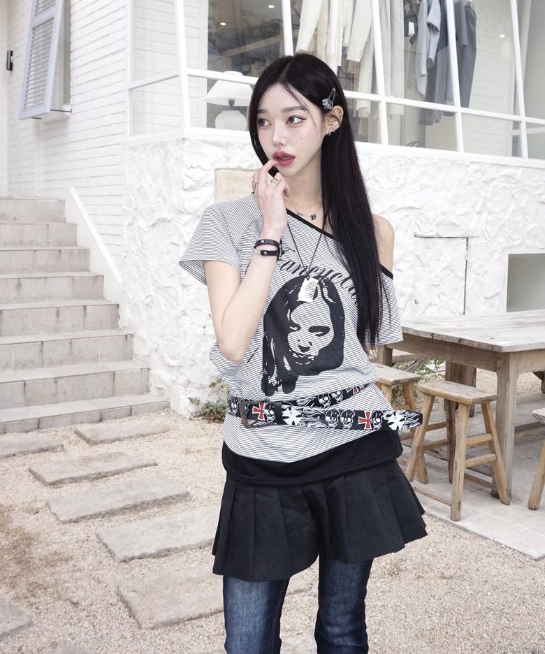 Fancy club 미스틱 원 숄더 티 F25QB107