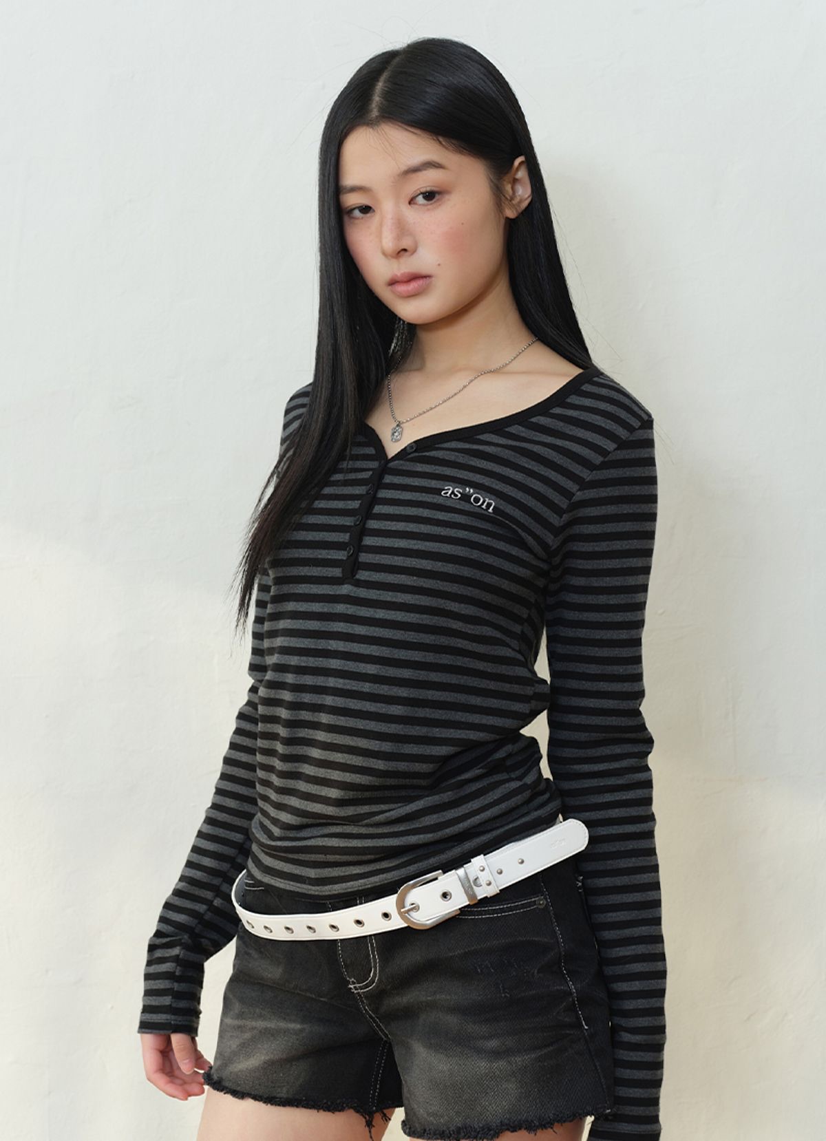 特價到8/24為止 ason ELLEN STRIPE TEE