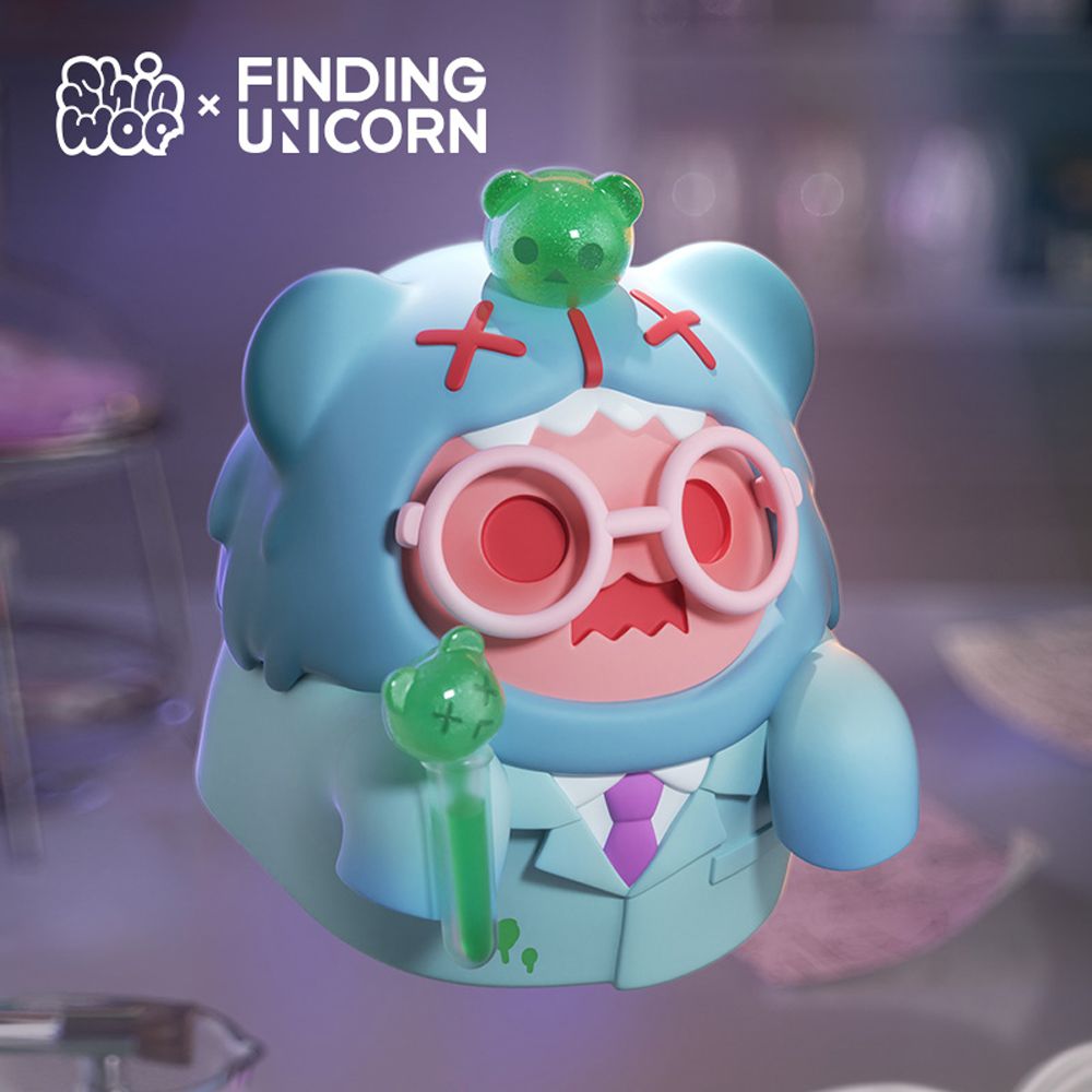 [出售] FINDING UNICORN Shinwoo幽靈熊愛與實驗系列 / 午夜樂園系列公仔