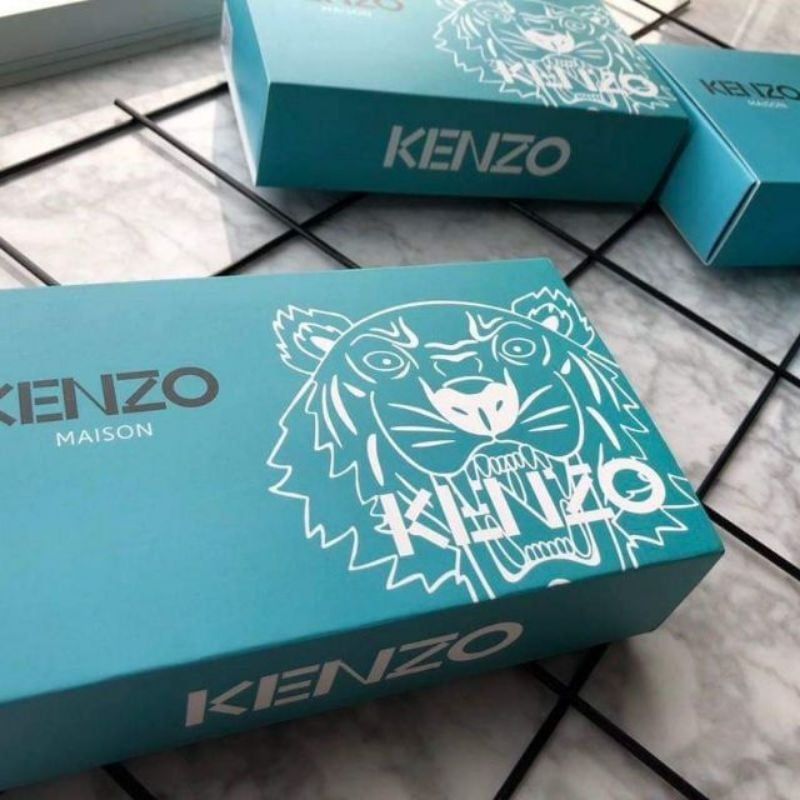 KENZO盒裝內褲 KENZO 超薄透氣四角盒裝內褲 男內褲 冰絲內褲 一盒三色 黑色+灰色+藏青