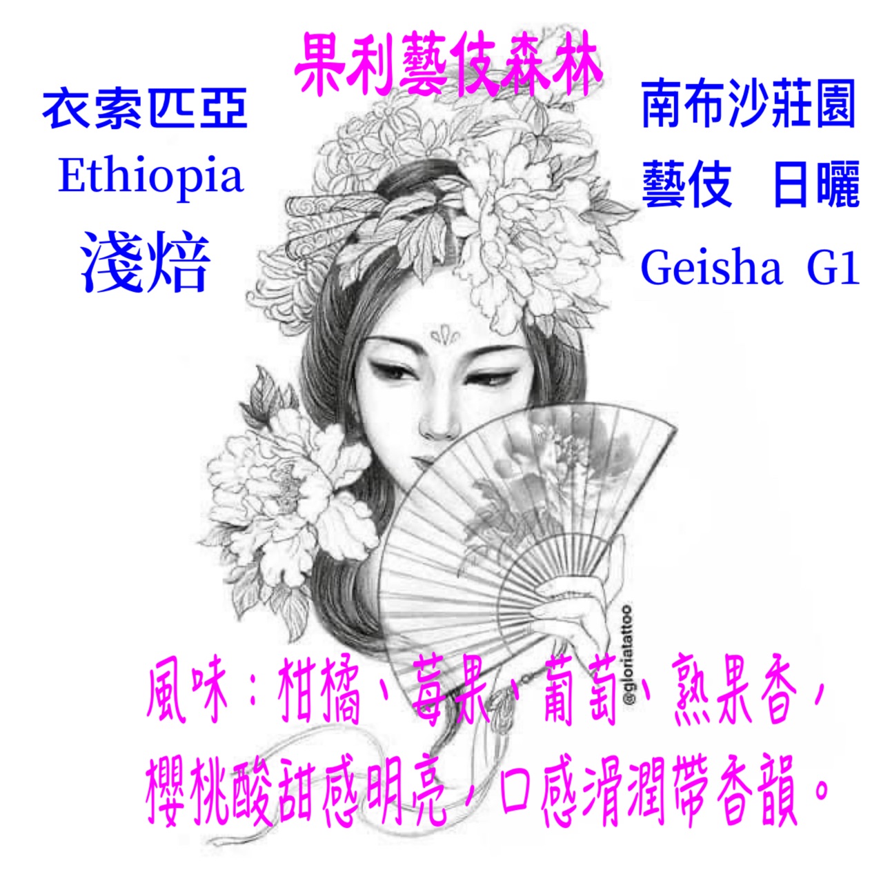 果利藝伎森林  日曬  淺焙 衣索匹亞 藝伎原生種