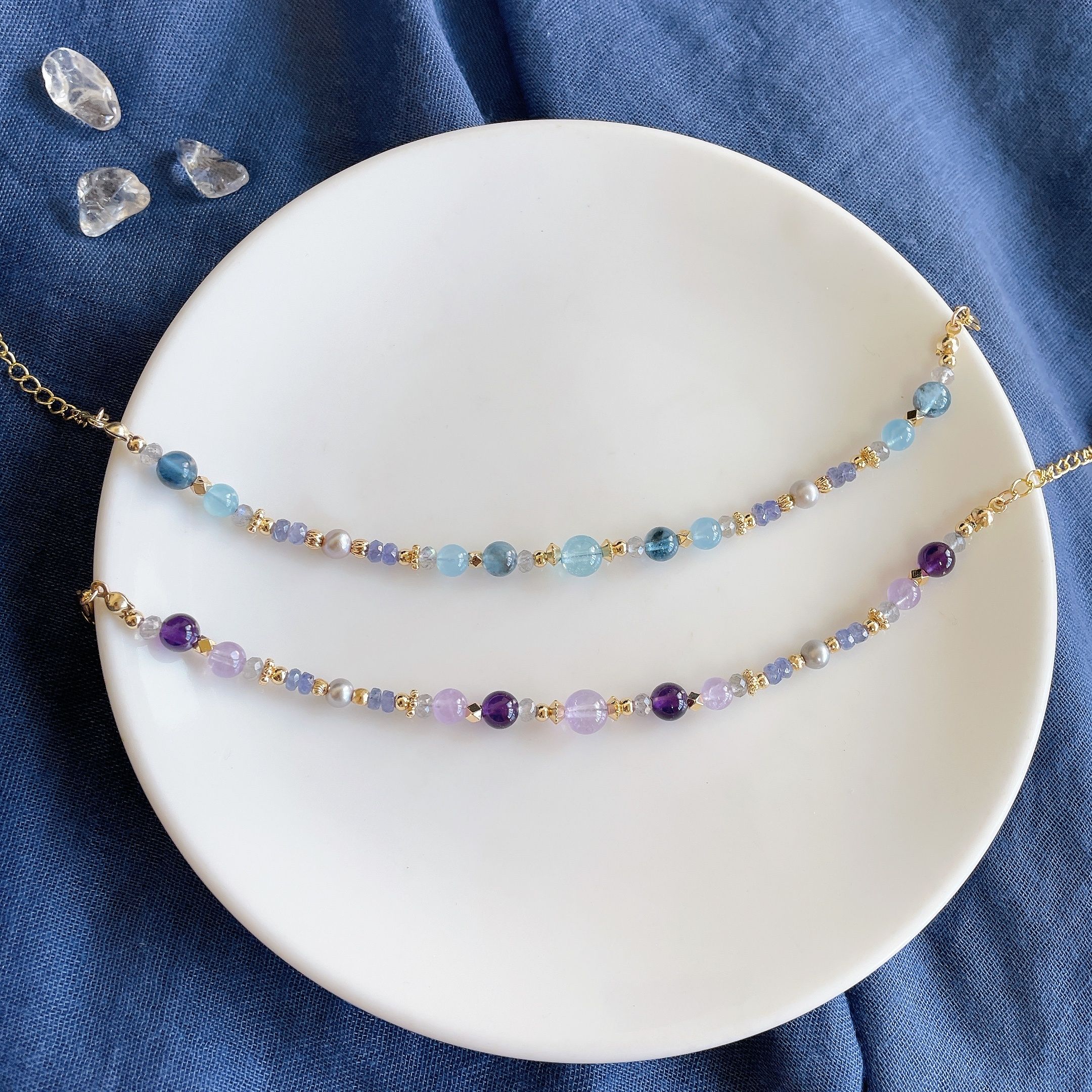 丹泉石x藍紫色系