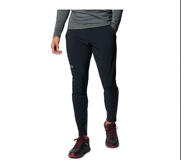 Columbia 哥倫比亞 男款 -UPF50防潑野跑長褲-黑色 UAE02270BK