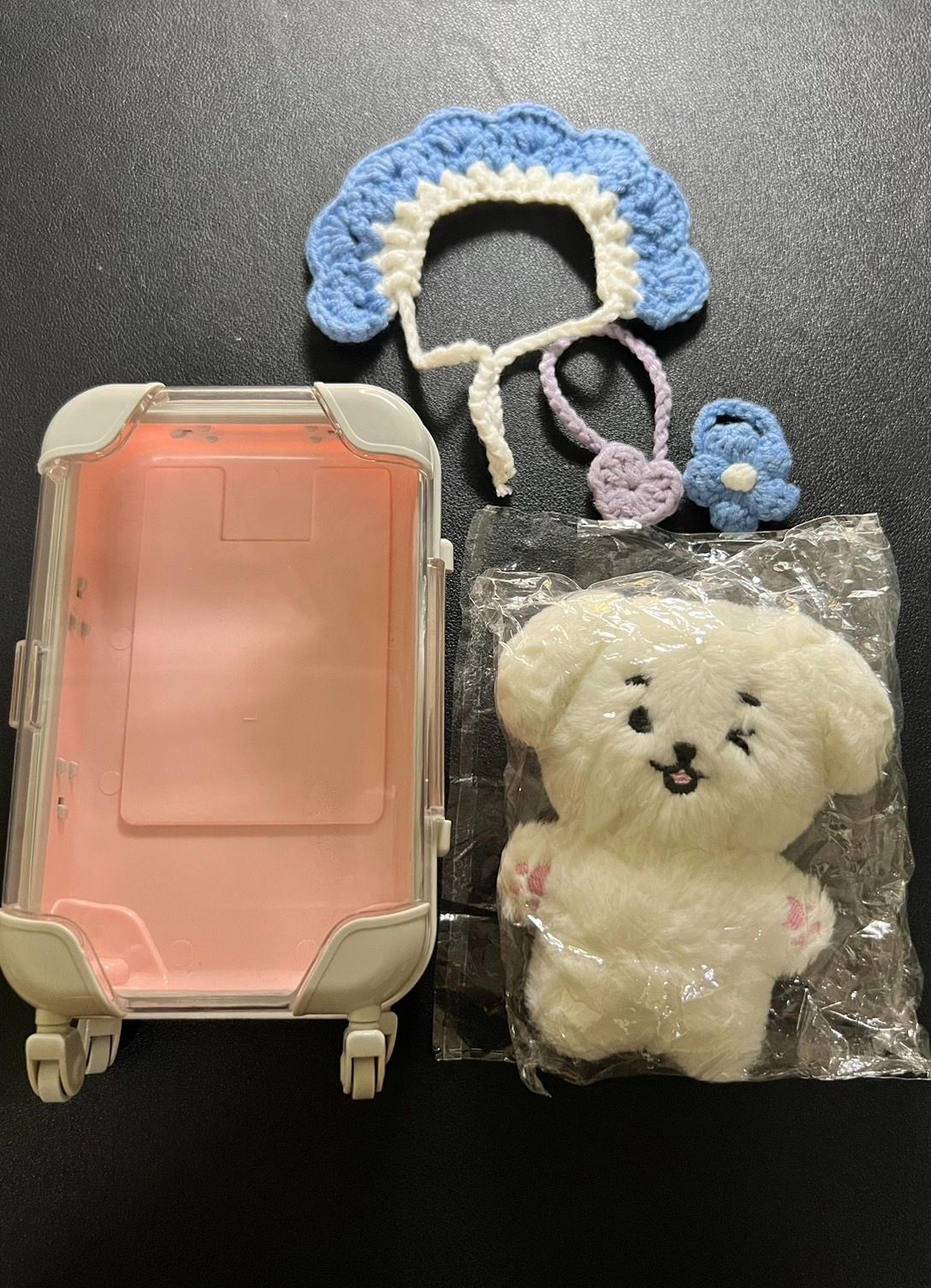 在允🐶娃娃（送 行李箱.愛心小包.藍色披風.小花頭飾）
