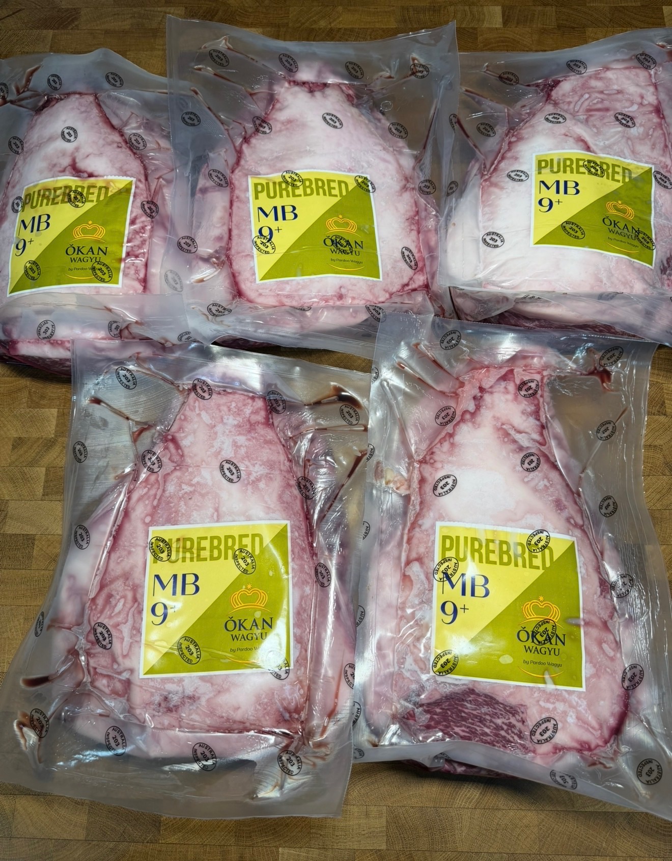 澳洲Okan純種和牛M9+等級臀肉上蓋（冷藏原肉無備註分切方式會冷凍寄出）（需分切請備著）